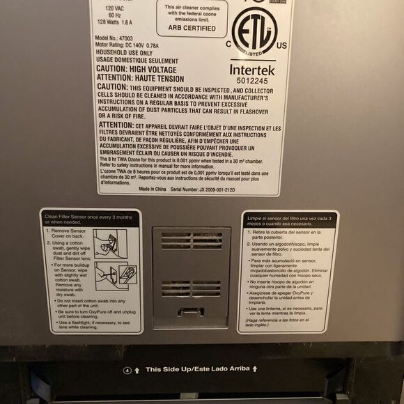 NuWave OxyPure HEPA/Carbon Filter Sealed  #47108 For 47001 47002 47003 47004 - Picture 6 of 6